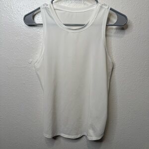 Lululemon White Tank Top With Reflective Dots Size Medium 8 Running Workout